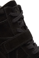 Thumbnail for your product : Ash Black Suede Bowie Wedge Trainers