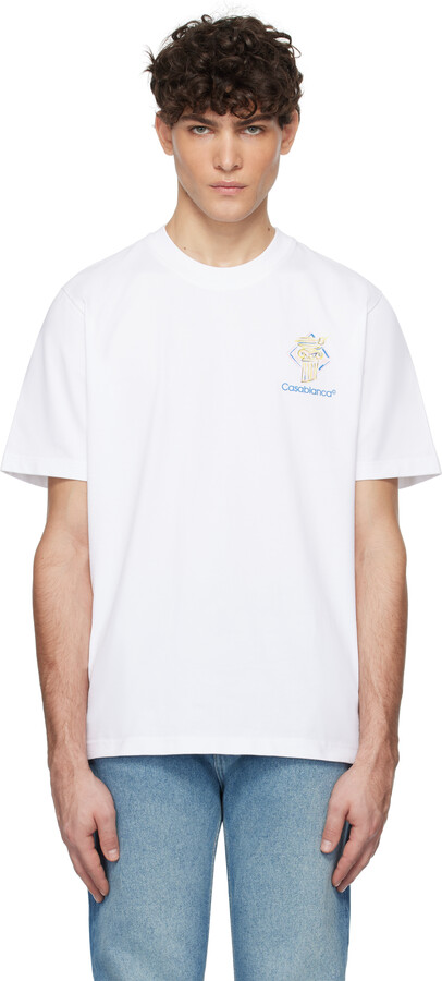 Casablanca White Diamond Column T-shirt