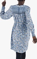 Thumbnail for your product : Fat Face FatFace Lucy Festive Floral Smock Dress, Mid Blue