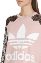 Thumbnail for your product : Stella McCartney Lace Inset adidas Logo Sweatshirt