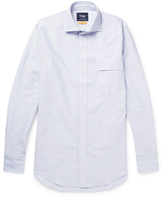 Drakes Easyday Striped Cotton Oxford Shirt