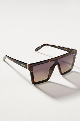Quay Hindsight Polarized Sunglasses Brown