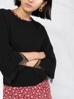 Thumbnail for your product : See by Chloe Lace-Trim Jumper