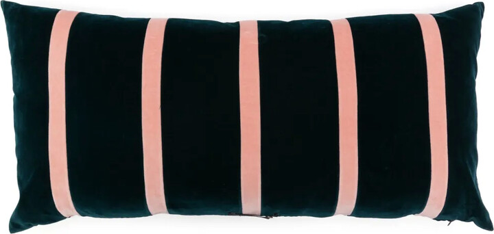 CHRISTINA LUNDSTEEN Pippa striped velvet cushion (40 x 80cm)