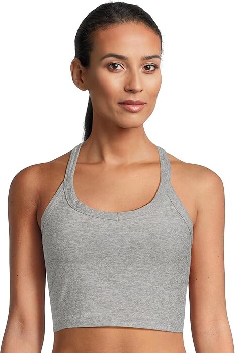 Beyond Yoga Spacedye On The Up Cropped Tank Top Women's Workout Silver Mist : LG Elastane/Polyester