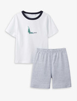 Thumbnail for your product : The Little White Company Snap crocodile-print cotton pyjamas 1-6 years