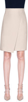 Thumbnail for your product : Akris Stretch-Cotton Slit Knee-Length Skirt