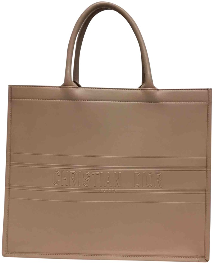 dior book tote pink