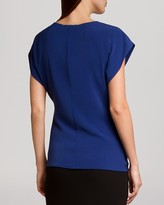 Thumbnail for your product : Halston Top - Cap Sleeve Hardware Drape