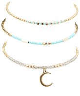 Thumbnail for your product : Charlotte Russe Beaded Hoop Necklace