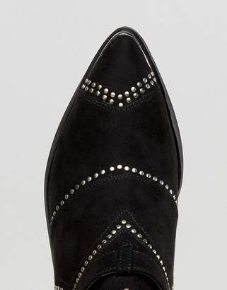 Missguided Cut Out Studded Ankle Boots
