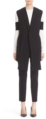 Narciso Rodriguez Women's Long Wool Pique Vest