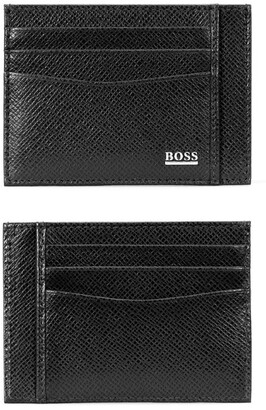 Boss Signature RFID Leather Card Case