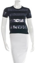 Thumbnail for your product : Marc Jacobs Sequin-Embellished Cropped Top