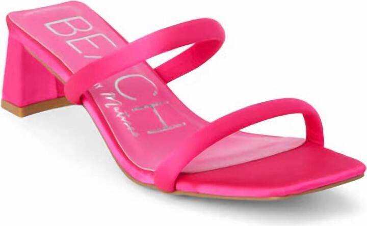 BEACH BY MATISSE Women's Jerry Slide Sandals In Hot Pink