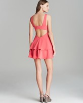 Thumbnail for your product : Jay Godfrey Dress - Brooks Sleeveless N Neck Cutout Back with Tiered Skirt