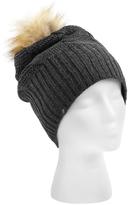 Thumbnail for your product : Plush Faux Fur Pom Pom Hat with Fleece Lining