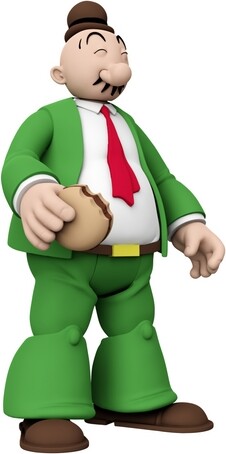 Boss Fight Studio Power Stars J. Wellington Wimpy Action Figure – Retro Style Collectible Figurine from Popeye Meets Sindbad Color Animation wi