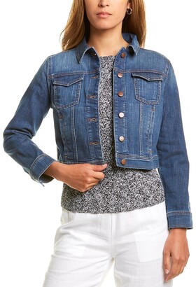 petite cropped denim jacket