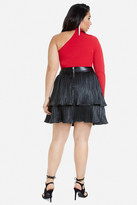 Thumbnail for your product : Fashion to Figure Mica Tiered Faux Leather Skirt
