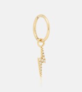 Thumbnail for your product : Maria Tash Lightning Bolt 18kt gold single earring with diamonds
