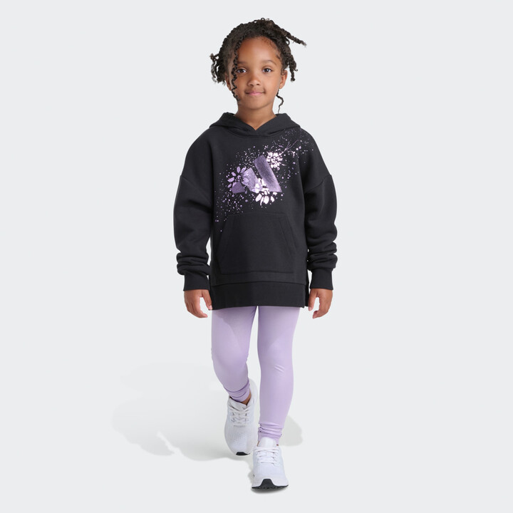 2-Piece Long Sleeve Graphic Fleece Pullover & Jogger Set