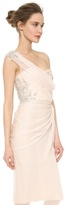 Thumbnail for your product : Marchesa One Shoulder Draped Dress