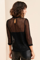 Thumbnail for your product : ModCloth 3/4 Sleeve Knit Lace Top