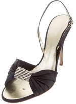 Thumbnail for your product : Escada Embellished Satin Sandals