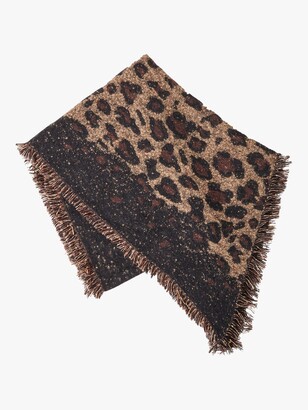 French Connection Leopard Scarf, Multi