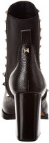 Thumbnail for your product : Valentino Beatle Rockstud 90 Grainy Leather Bootie