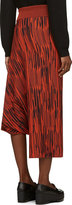 Thumbnail for your product : Stella McCartney Black & Orange Striped Asymmetrical Sarouel Trousers