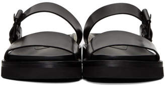 Ann Demeulemeester Black Two-Strap Sandals