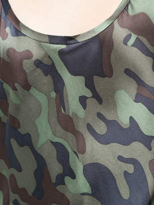 Nili Lotan camouflage print maxi dress