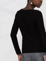 Thumbnail for your product : Giorgio Armani Textured Stripe Knit Top