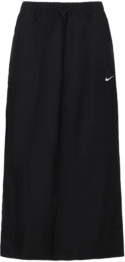 nike training pleated victory skirt in yellow