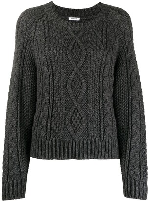 chunky cable knit sweater