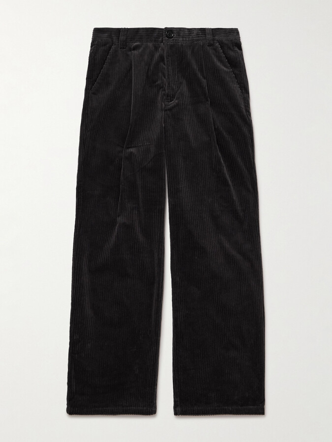Oliver Spencer Orsman Wide-Leg Cotton-Blend Corduroy Trousers