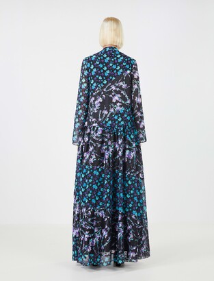 BCBGMAXAZRIA Dante Mixed Print Chiffon Dress - ShopStyle