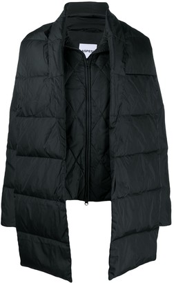 Aspesi Scarf-Panelled Puffer Jacket