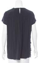 Thumbnail for your product : No.21 Ruffle-Accented Short-Sleeve Top