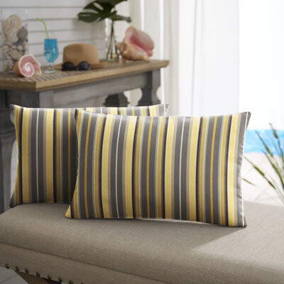 Mozaic Company Vintage Outdoor Rectangular Lumbar Pillow