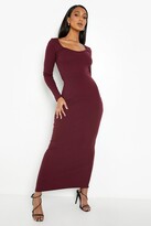 Thumbnail for your product : boohoo Basic Scoop Neck Premium Ribbed Maxi Dress