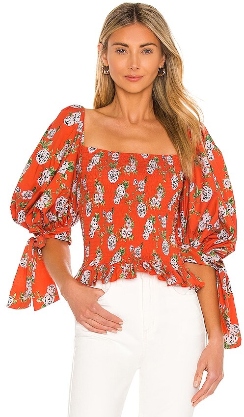 Red Puff Sleeve Blouse | Shop the world's largest collection of 