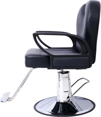 17 Stories Hair Stylist All Purpose Barber Chair for Barbershop Salon Chair,Heavy Duty Hydraulic Barber Chair Spa Furniture Shampoo Reclining Extra Wider Seat Be