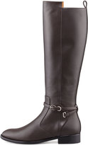 Thumbnail for your product : Balenciaga Papier Leather Buckled Knee-High Riding Boot