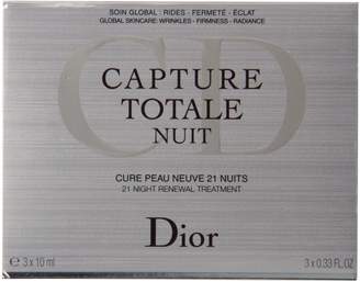Christian Dior Capture Totale Nuit 21 Night Renewal Treatment for Unisex, 3 Count