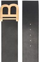 Thumbnail for your product : Balmain B logo-plaque belt