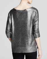 Thumbnail for your product : Catherine Malandrino Metallic Sweater