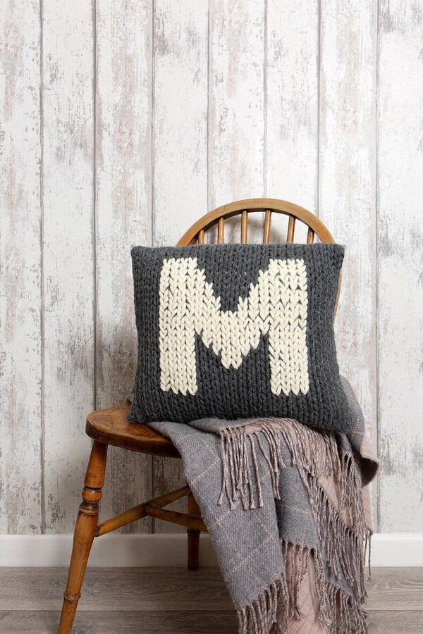 Wool Couture Cushion Cover Knitting Kit Monogram ShopStyle
